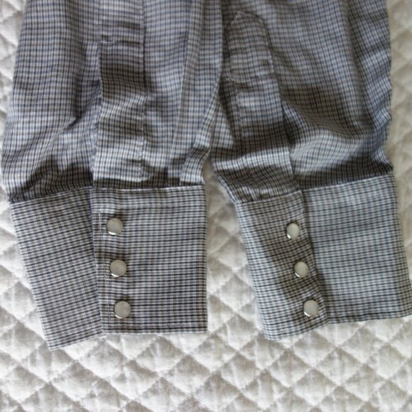 PRYDE Western Pearl Snap Long Sleeve Shirt – Mens M (?) - Picture 4 of 6